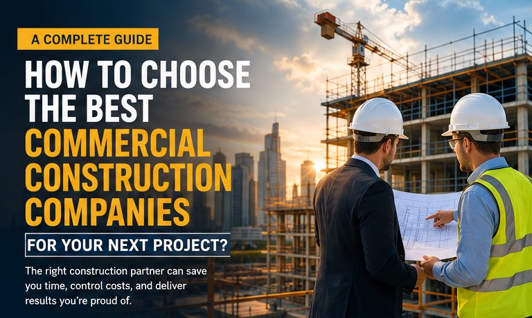 How to choose the best commercial construction companies